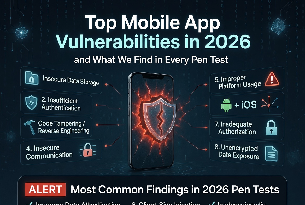 Top Mobile App Vulnerabilities in 2026 and What We Find in Every Pen Test